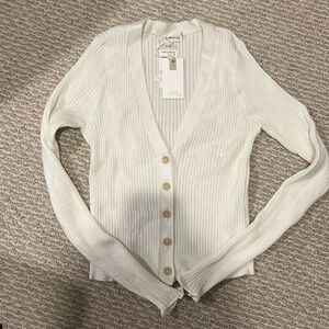 Good American button-down sweater
